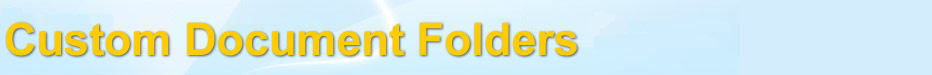 Custom Document Folders