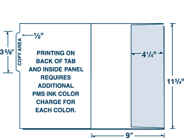 08-50 Vertical Pocket Folder with File Tab