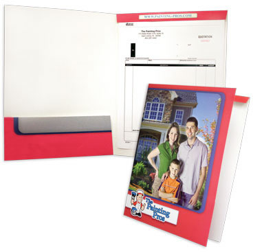 08-16 Left Pocket Folder with Fold Down Tab