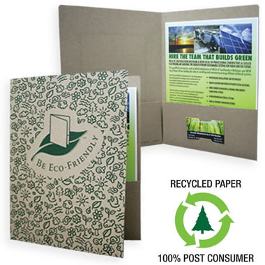 08-92-ECO Eco Brown Kraft Folder