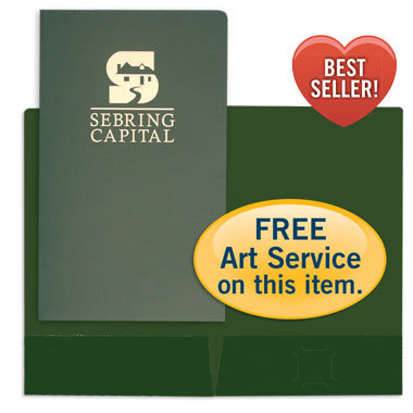 08-97 Foil Stamped Two Pocket Folder