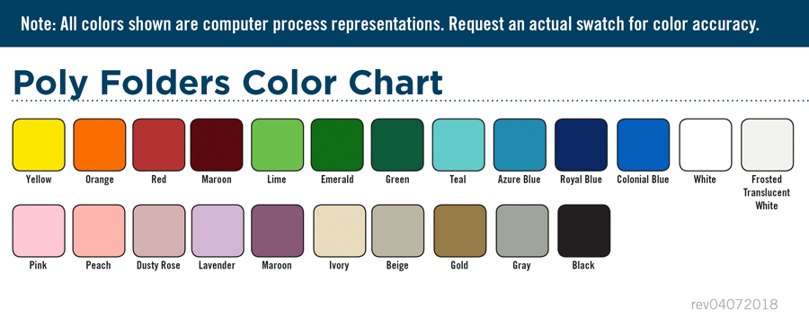 Azure Colour Chart
