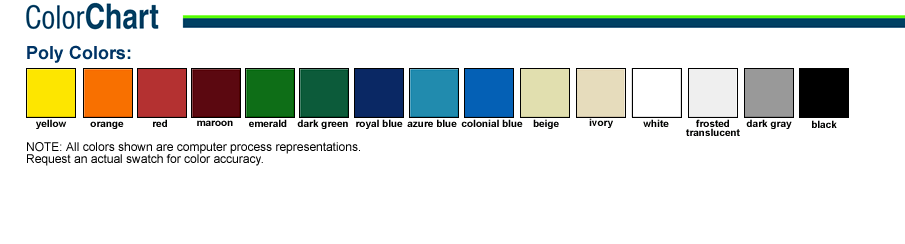 Poly Color Chart