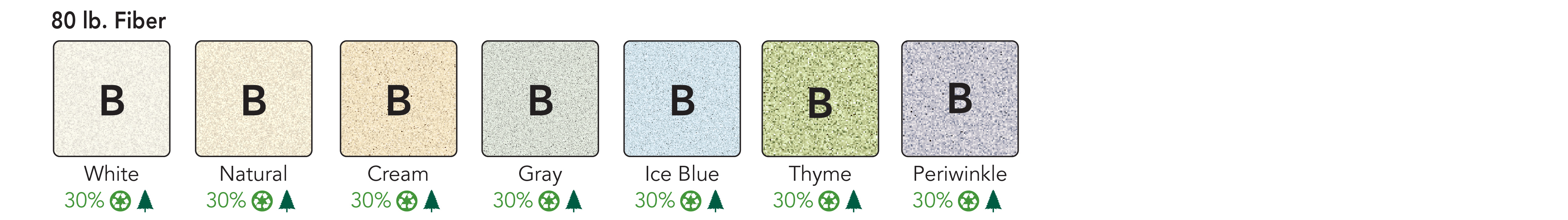 Fiber Stock Color Chart