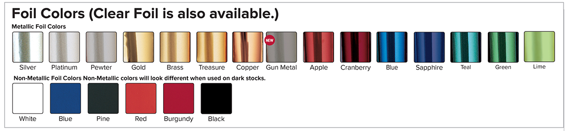 Foil Color Chart