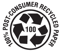 10% Post-Consumer Recycled