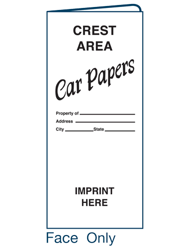 Car Papers Document Folder