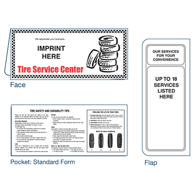Tire Service Center Document Folder