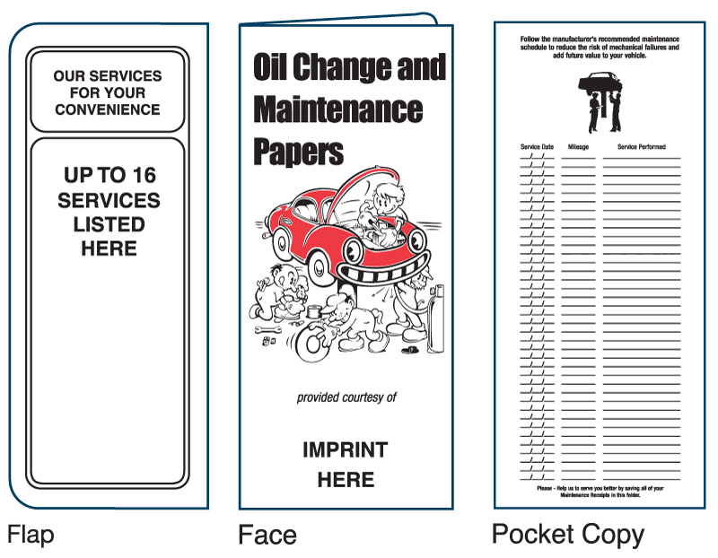Oil Change & Maintenance Document Folder