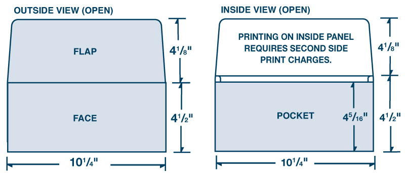 4 1/2" x 10 1/4" Document Folder