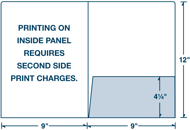 9 x 12 One Right Pocket Folder