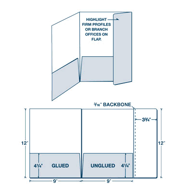 9 x 12 Info Flap Folder