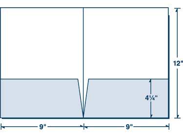 Two Pocket Folder with Square Corners