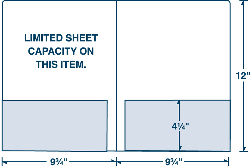 Folder with Pockets Glued on Both Sides