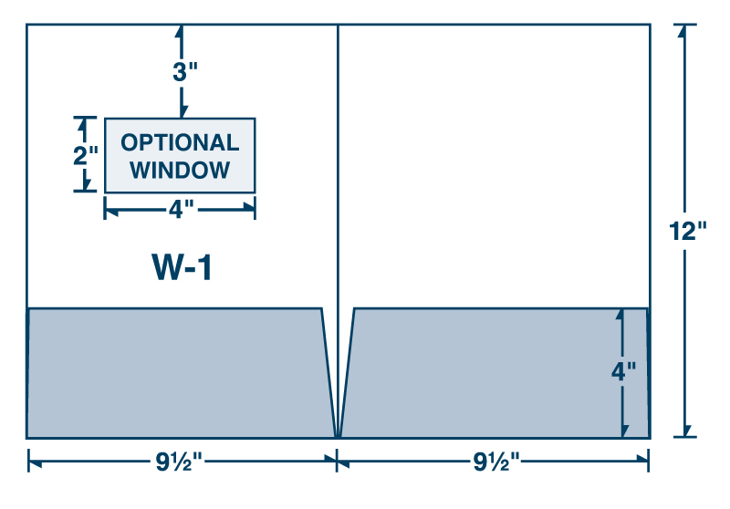 Oversized Two Pocket Folder