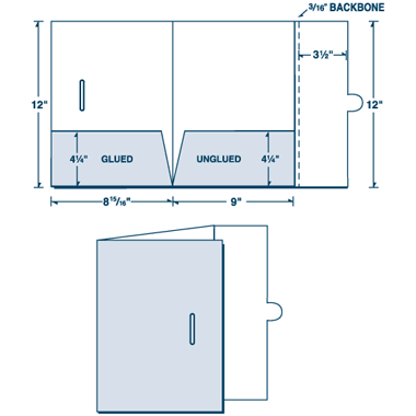 Two Pocket Folder with Tuck Tab Flap