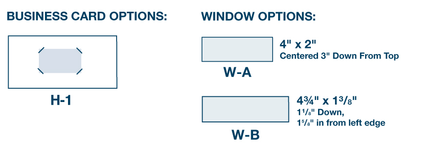 Business Card and Window Options