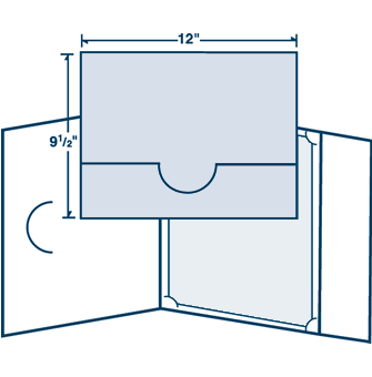 Certificate Cover with Fold-up Closure Notch