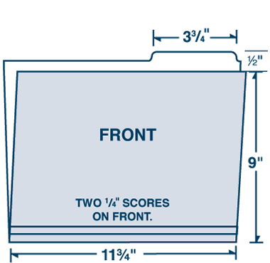 File Folder with Tab at Right (3rd Position)