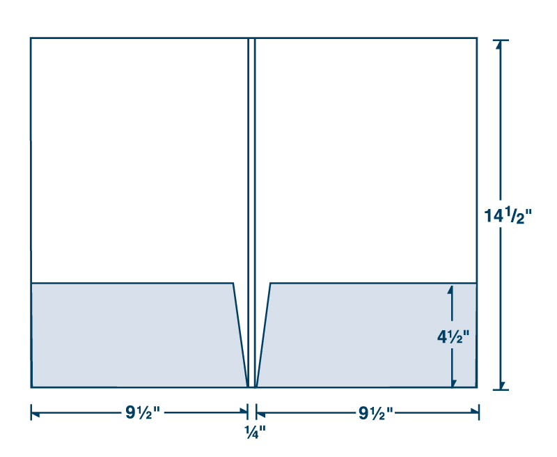 Legal Size Folder with 1/4" Backbone