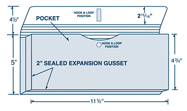 5" x 11 1/2" Sealed Expansion Portfolio