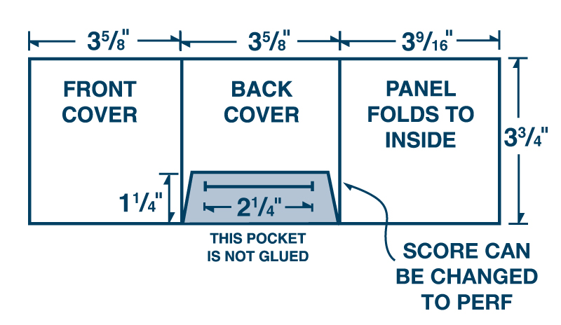 Three Panel Card Holder