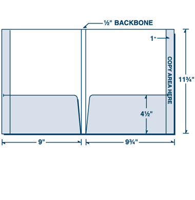 Reinforced Edge File Tab Folder with 1/2" Backbone