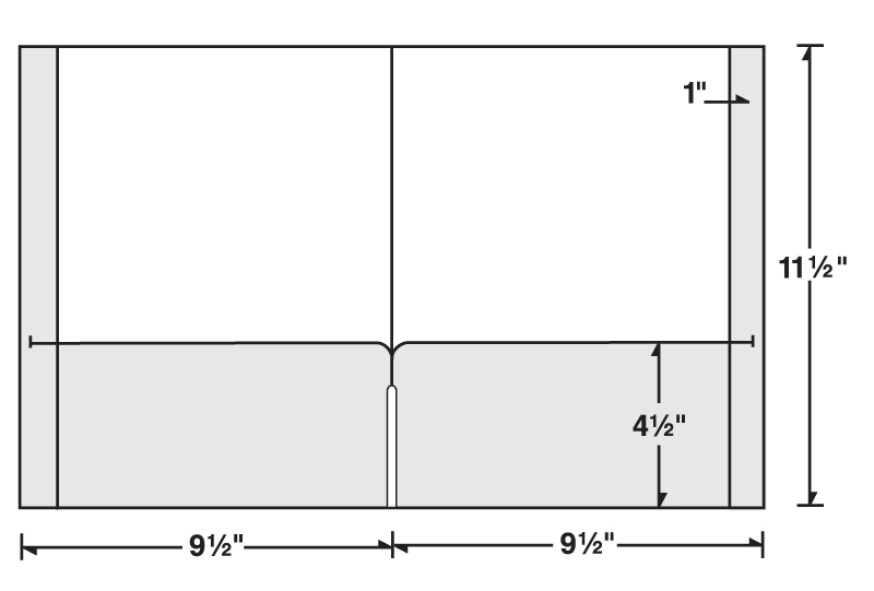 School Folder with Continuous Pocket & 3-Hole Punch