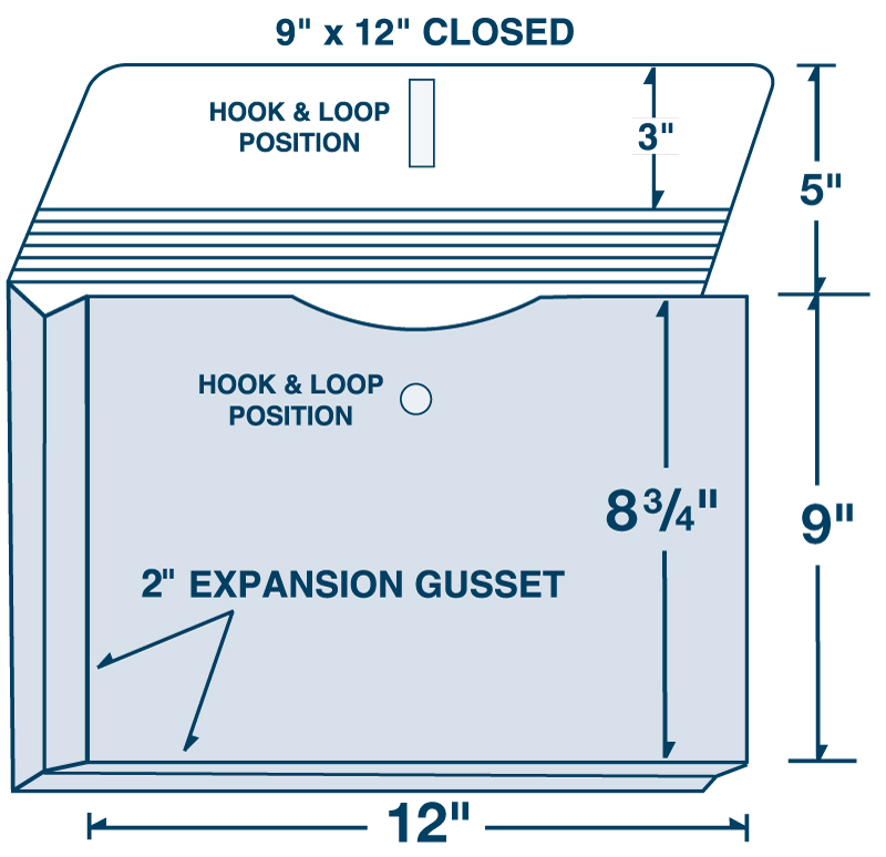 12" x 9" Sealed Expansion Portfolio 2"