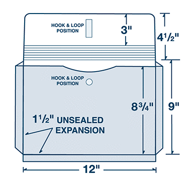 12" x 9" Unsealed Expansion Portfolio