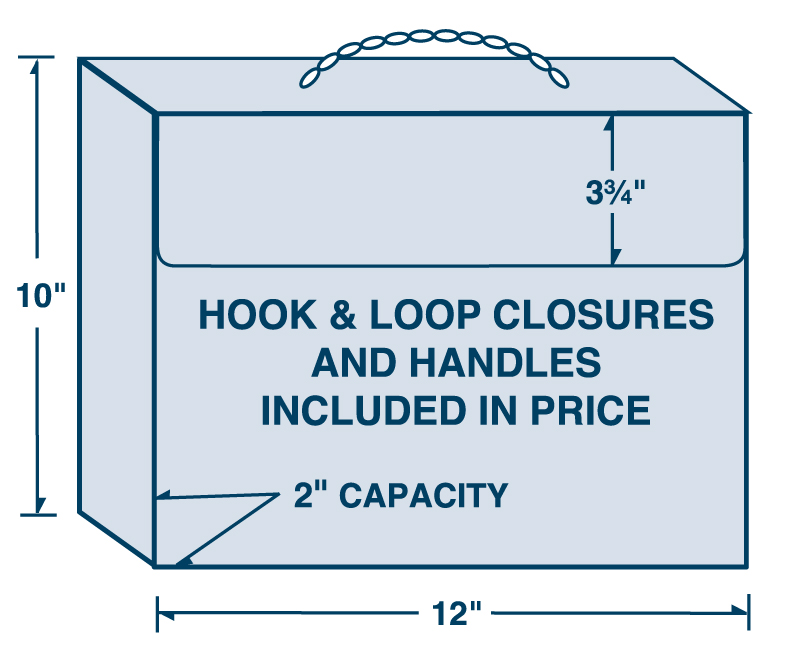 2" Capacity Horizontal Tote with Handle