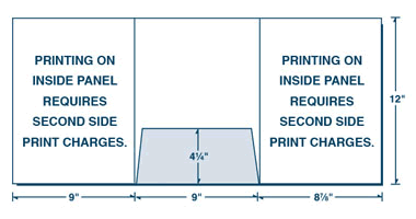 Three Panel, One Center Pocket Folder