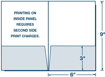 6" x 9" Two Pocket Folder
