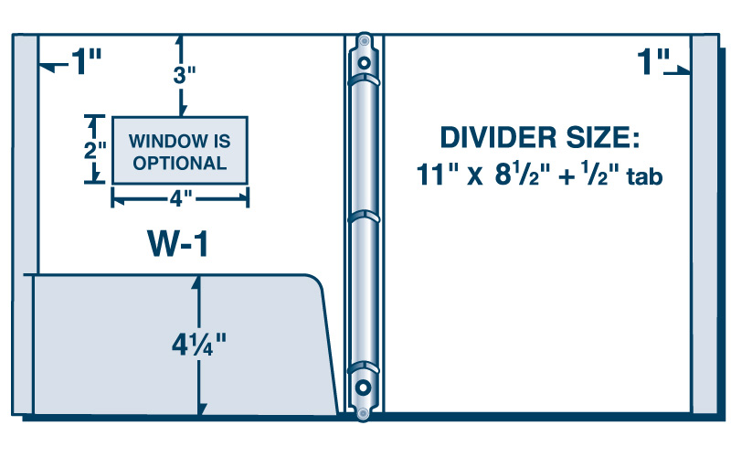 Three Ring Left Pocket Binder with Reinforced Edges