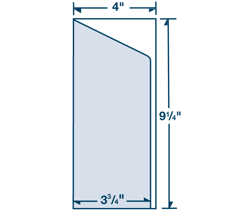 4" x 9 1/4" Digital Print Receipt Folder