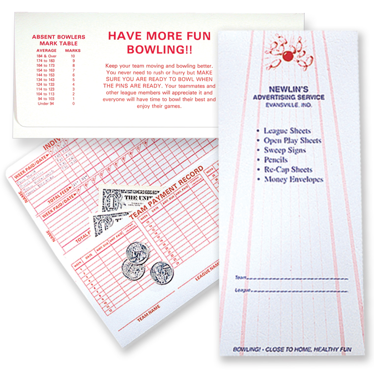 01-01-019 Bowling Pins/Lane Document Folder