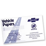 02-01-017 Vehicle Papers Glove Box Folder