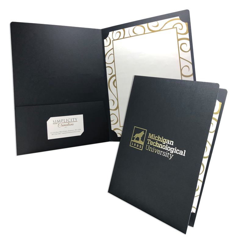 08-05-CER Left Pocket Folder with Certificate Slits