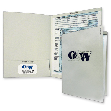 08-84 Tax Folder with Fold Down Tab