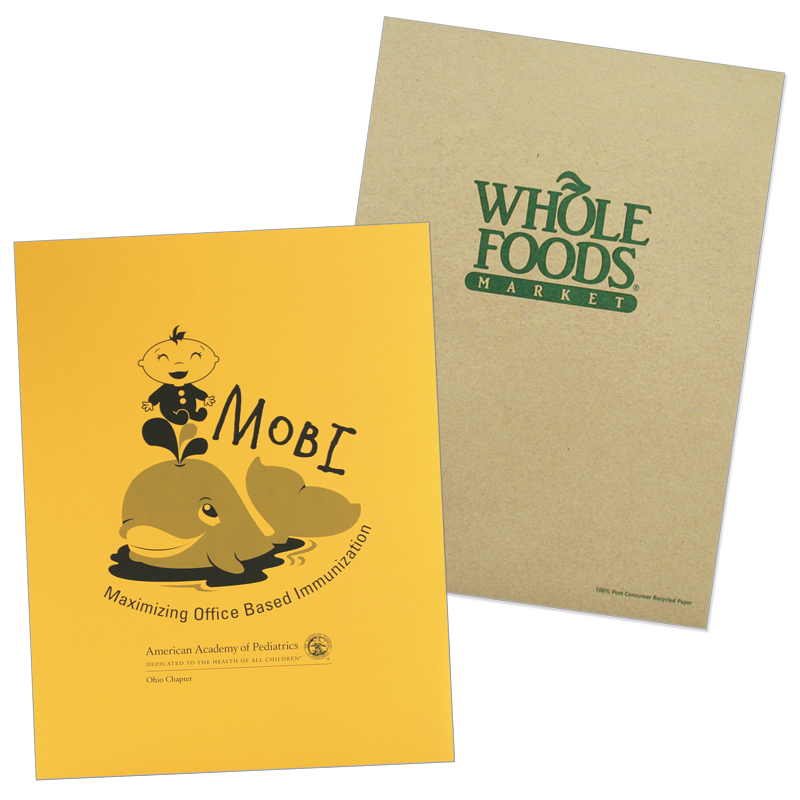 08-96-1PMS Printed Economy Quick Ship Folder