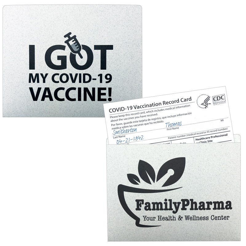 19-07 Economy Vaccination Card Sleeve