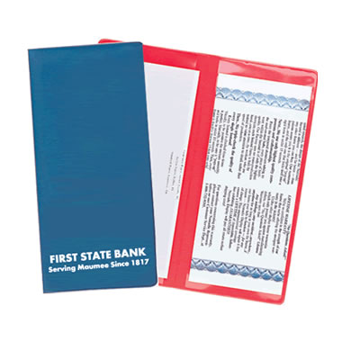 24-217 Vinyl Policy & Ticket Holder - Two Clear Pockets