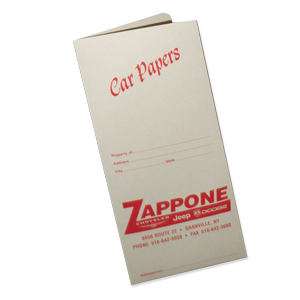 Car Papers Document Folder