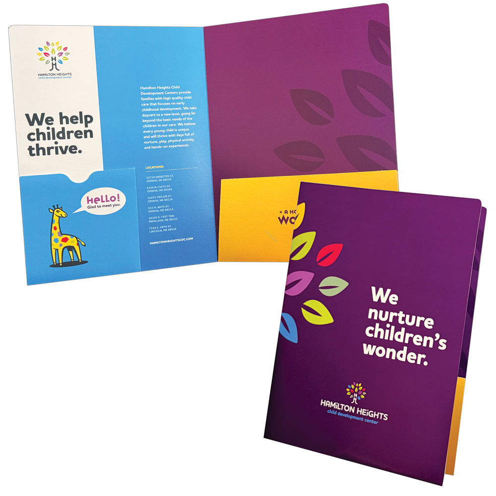 08-62 Folder with Four Color Process