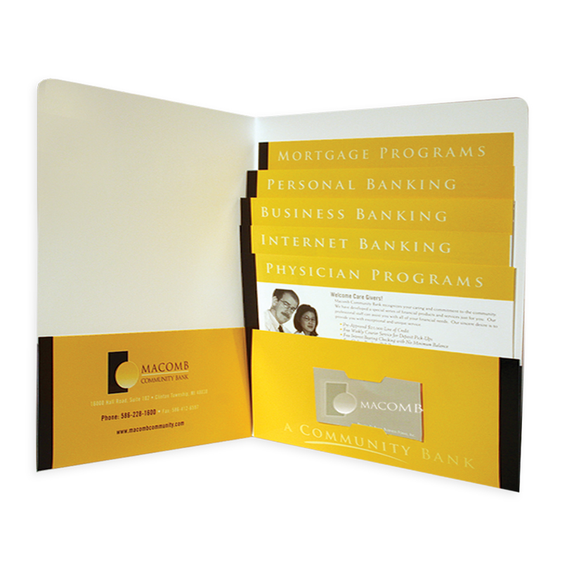 Perfect for Pamphlets Stepped Inserts 100lb Presentations Two Pockets- Smoke Paper SPF-22-100 Conferences 6 x 9 Small Presentation Folders 