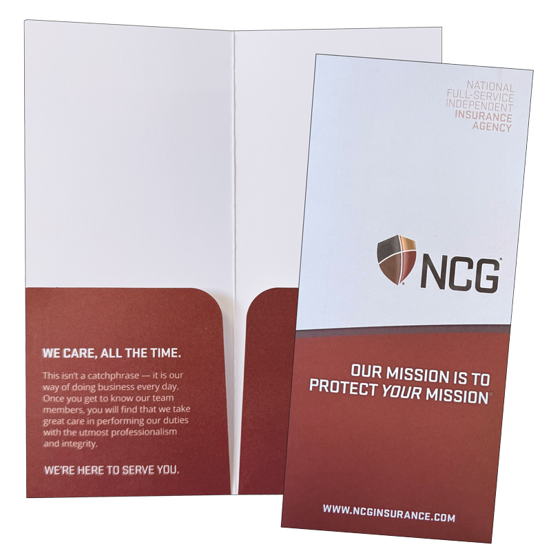 Foil Stamped Folder