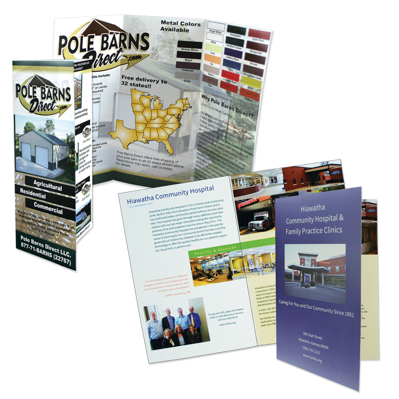 8.5 x 11 Folded Brochures