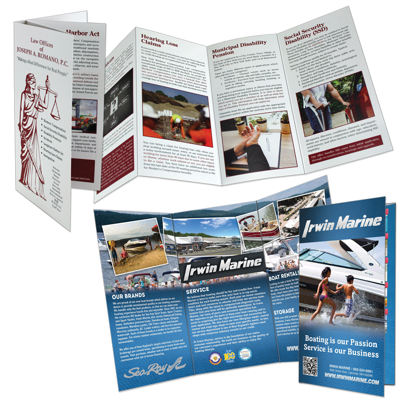 8.5 x 14 Folded Brochures